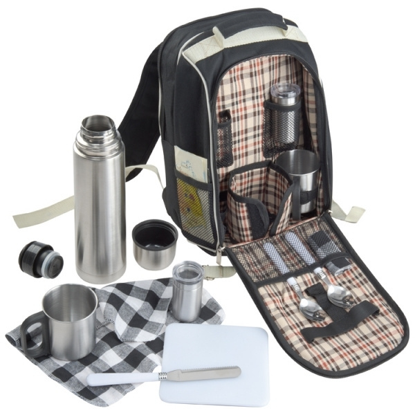 Logotrade promotional merchandise picture of: Luxurious picnic backpack with cool bag GEORGIA